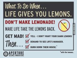 When Life gives you lemons